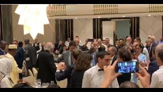 Macron Trudeau and Pashinyan dancing Armenian [upl. by Nnil481]