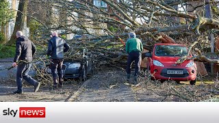 Four dead after Storm Eunice hits UK amp Ireland [upl. by Bram582]