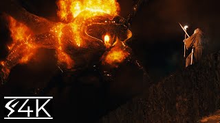 Gandalf VS The Balrog 4K EXTENDED  A Demon Of The Ancient World [upl. by Downes]