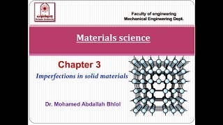 Materials Engineering II  Imperfections in solids [upl. by Yadahs160]