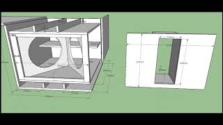 MEASUREMENTS PLAN 6th Order Dual Bandpass 18quot Subwoofer [upl. by Elac]