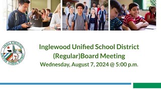 IUSDRegularBoard Meeting Wednesday August 7 2024  500 pm [upl. by Akemed]