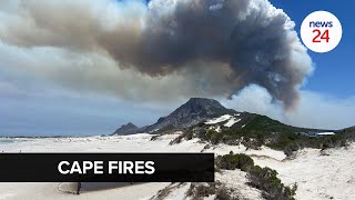 WATCH  Weve evacuated the whole town Pringle Bay emptied amid raging fire [upl. by Quin]