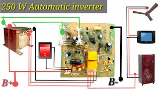 How To Make Fully Automatic Powerful Inverter With Battery Charging System  Full Connection [upl. by Novyaj452]