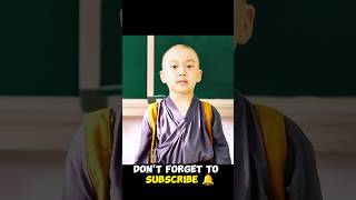 What If a Monk Child Comes to School for the First Time ending trending shorts [upl. by Hasen]