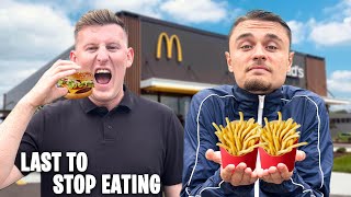 Last to STOP Eating Wins £1000  Challenge vs PaulBoy GOLF EDITION [upl. by Jeffers]