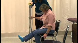 Crutch Gait Training Physical Therapy Assistant Skills Video 1 [upl. by Rhiana]