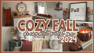 🍁NEW🍁2024 FALL DECORATE WITH ME│COZY FALL DECORATING IDEAS│FALL FARMHOUSE DECOR│FALL HOME DECOR 🍁 [upl. by Diba]