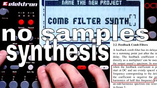 Octatrack No Samples Necessary  Comb Filter Synthesis [upl. by Hairim]