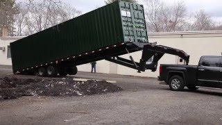 How Much Room Is Required To Take Delivery Of A 40 Shipping Container [upl. by Yedok]