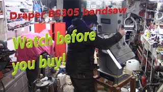 Draper BS305 woodworking bandsaw everything wrong with it and making a stand [upl. by Cruce918]