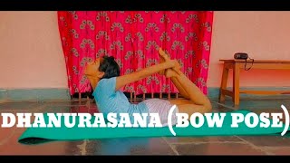 How to do Dhanurasana Bow Pose  Variation  Benefits  Precautions [upl. by Bevis890]