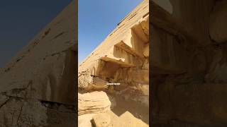 Closeup view of the “Bent” Pyramid’s Casing Blocks shorts egypt travel [upl. by Medea796]