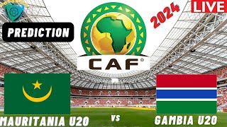 Mauritania vs Gambia CAF U20 Africa Cup Of Nations Qualification 2025 Match Preview Prediction [upl. by Fellner]