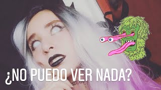 ¿SE PUEDE VER CON ESTOS PUPILENTES  Pupilentes Mini Sclera Blanco Ciego [upl. by Aggie]