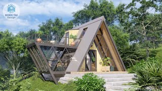 AFrame Cabin House  Minh Tai Design MTD18 [upl. by Htabazile]