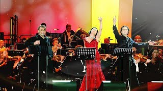 OPERA PLANET Anna Netrebko Plácido Domingo Villazón Brindisi 4K ULTRA HD [upl. by Nauqet]