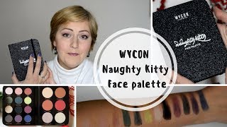 Обзор WYCON cosmetics палетка для лица NAUGHTY KITTY Свотчи нанесение [upl. by Donata217]