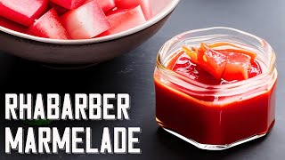 RhabarberMarmelade mal anders Leicht rosa und unglaublich lecker  einfaches und schnelles Rezept [upl. by Triny]