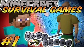 Minecraft The Survival Games  Runescape Taverley Map Round 1 [upl. by Arbua388]