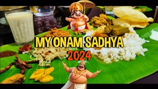 My Onam Sadhya 2024  😍 Varieties of South Dishes  Onam Celebration 🎉 Food Review [upl. by Hewie532]