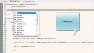 Reading XML File Using jQuery AJAX Method [upl. by Elirpa]