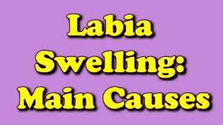 Labia Swelling Main Causes [upl. by Perl201]