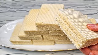 Homemade wafer recipehow to make wafers at home with 4 ingredients [upl. by Licec]