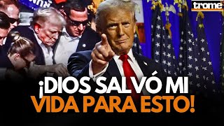 TRUMP y su DISCURSO tras ganar las ELECCIONES de ESTADOS UNIDOS  Trome [upl. by Palm]