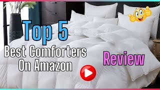 ✅ Top 5 Best Comforters On Amazon Review ✌️Buyers Guide [upl. by Tybalt]