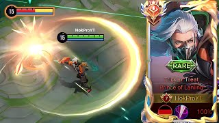 Honor of Kings Prince of Lanling Trick or Treat Skin Gameplay Rank Epic [upl. by Ahsil915]