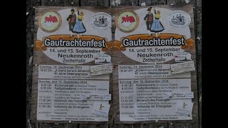 Gautrachtenfest Neukenroth 2024 Umzug [upl. by Eustis]