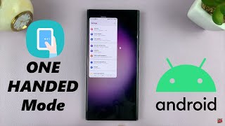 How To Use One Handed Mode On Android [upl. by Azenav884]