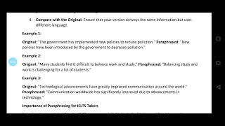 IELTS Prep How to Paraphrase [upl. by Rotceh]