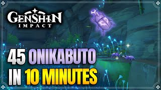 Onikabuto Locations  Fast and Efficient Route  Ascension Materials 【Genshin Impact】 [upl. by Mirabelle]