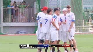 USA vs Great Britain  2012 World Ultimate Championships  Mens Final [upl. by Bernice798]