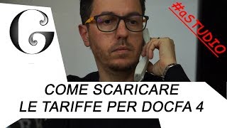 Come Scaricare le Tariffe Docfa 40 aSTUDIO [upl. by Philender580]