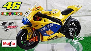 Diecast Miniatur Maisto MotoGP Valentino Rossi Yamaha YZRM1 TEAM 2006 Skala 118 [upl. by Enilhtak]