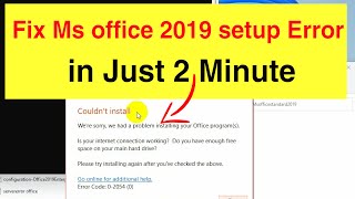 How to Fix were sorry we had a problem installing your office programs in Windows 10 amp windows 11 [upl. by Nylirahs]