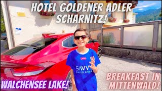 Hotel Goldener Aldner Scharnitz ll Walchensee Lake ll Breakfast in Mittenwald [upl. by Jerusalem]