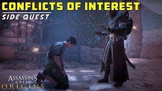 Conflicts of Interest  Investigate the Merchants of Sais  Destroy Boat  Assassins Creed Origins [upl. by Tillfourd]