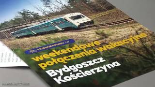 Kolejowy podróznik sezonowy pociąg Kościerzyna  Bydgoszcz  Railway travel KoscierzynaBydgoszcz [upl. by Adelina]