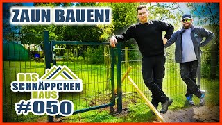 DIY Doppelstabmattenzaun bauen  SCHNÄPPCHENHAUS 50  Home Build Solution [upl. by Oijres654]