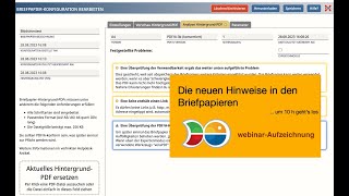 Hinweise in Briefpapieren  webinar vom 12092024 [upl. by Ahsilif]