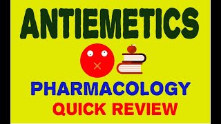 Antiemetics  Drugs For Nausea And Vomiting  Pharmacology  Quick Review  PharmCept [upl. by Etteloc]