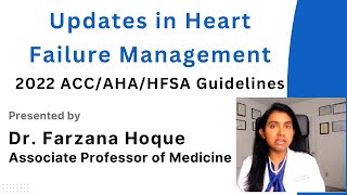 quotUpdates in Heart Failure Managementquot 2022 ACCAHAHFSA Guidelines usmle medicine residency [upl. by Esma]