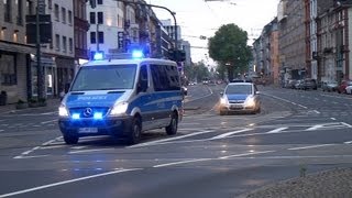 Großeinsatz in Frankfurt Polizei und Rettungsdienst aus allen Richtungen [upl. by Darill864]