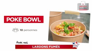 JEAN FLOCH recette street food Poke bowl dépeautre lardons fumés amp herbes fraîches [upl. by Taima293]