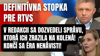 Po smiechu prišiel plač Smeráci narobili poriadky redakcii RTVS Končí éra nenávisti [upl. by Tiphany]