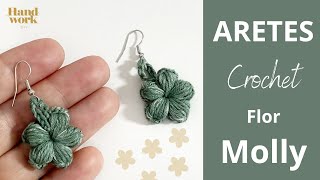 🌺 Aretes a crochet super faciles de tejer  Handwork Diy [upl. by Ghassan]